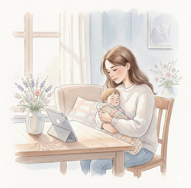 Онлайн-группа для мам в декрете